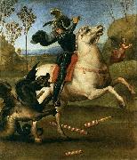 RAFFAELLO Sanzio, St George Fighting the Dragon